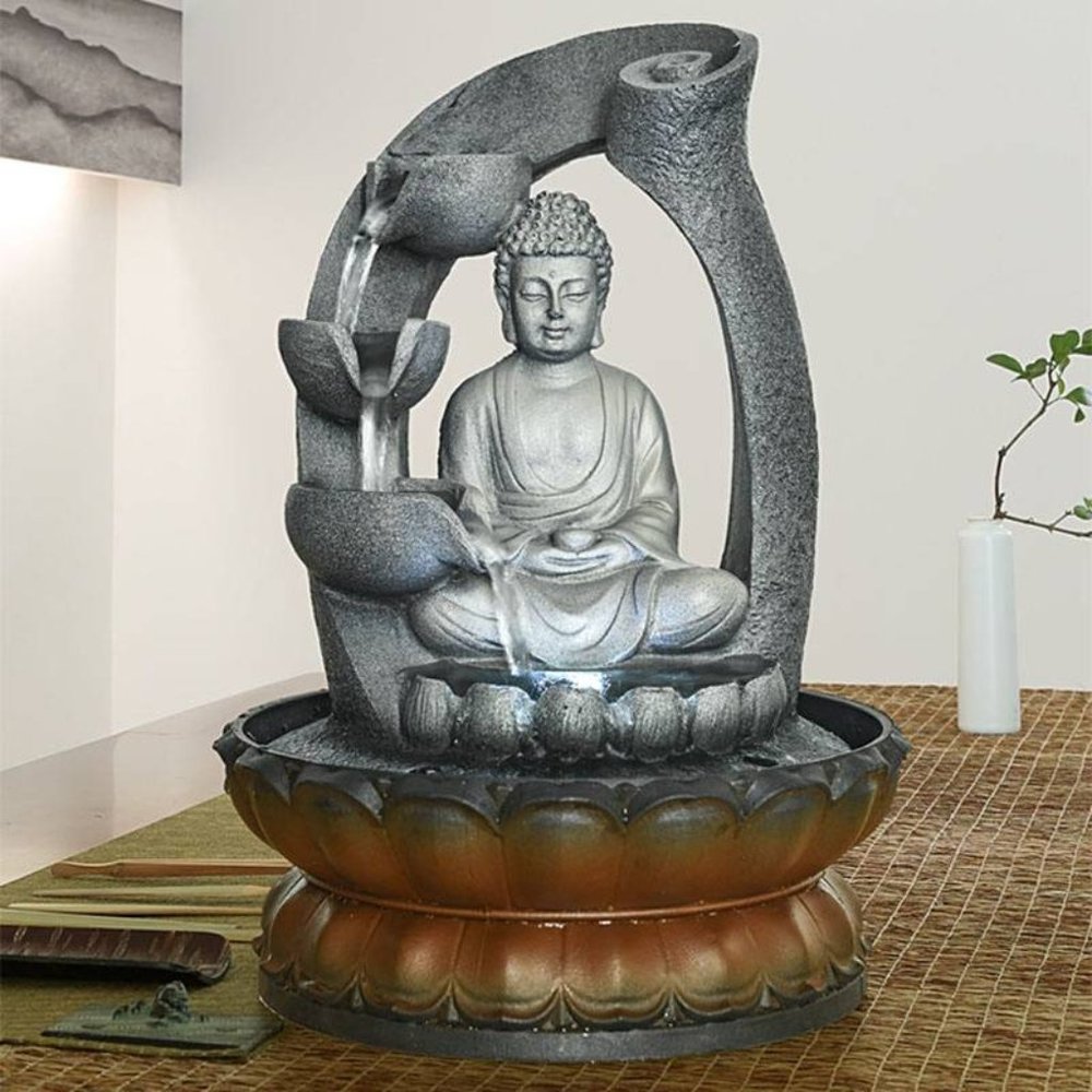 Buddha Fountain Fengshui Indoor Decoration